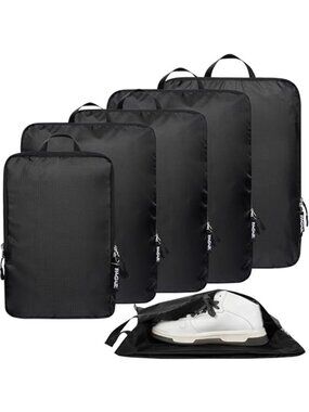 Compression Packing Cubes Travel Organizer Set Luggage Suitcase Storage Bags
